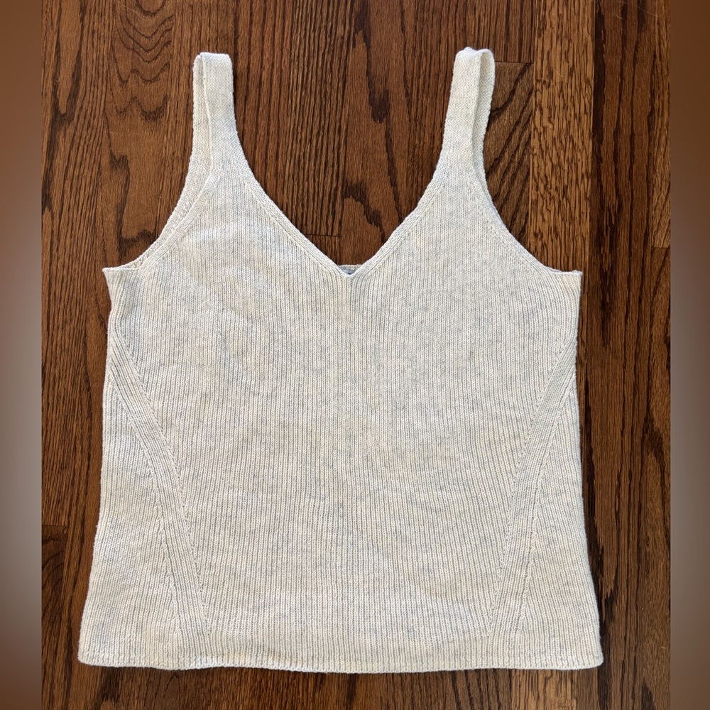 Old Navy V-Neck Rib-Knit Sweater Tank Top Size Large